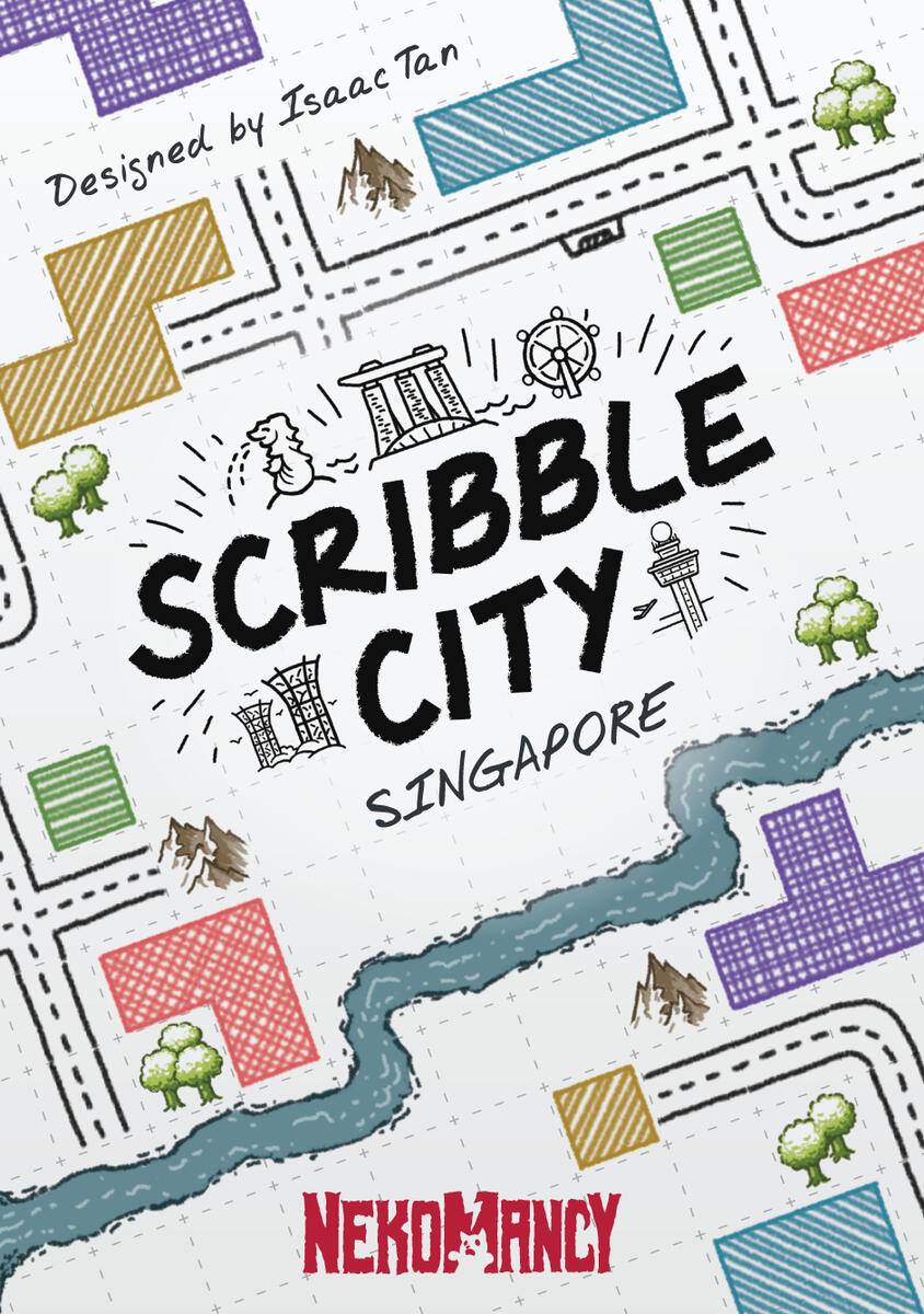 The Singapore Deck is a low-complexity set that introduces the basic concepts of Scribble City. It features Placement Bonuses, Bridges, and Tunnels. Recommended for beginners and players new to Scribble City.