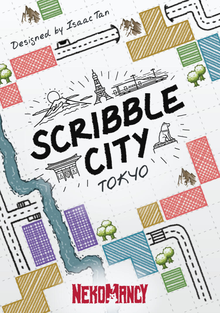 The Tokyo Deck is a medium-complexity set introducing new challenges to Scribble City. It features Multi-shape Buildings, Crossings, and Subways. Recommended for players that enjoy spatial puzzles and tile-laying.